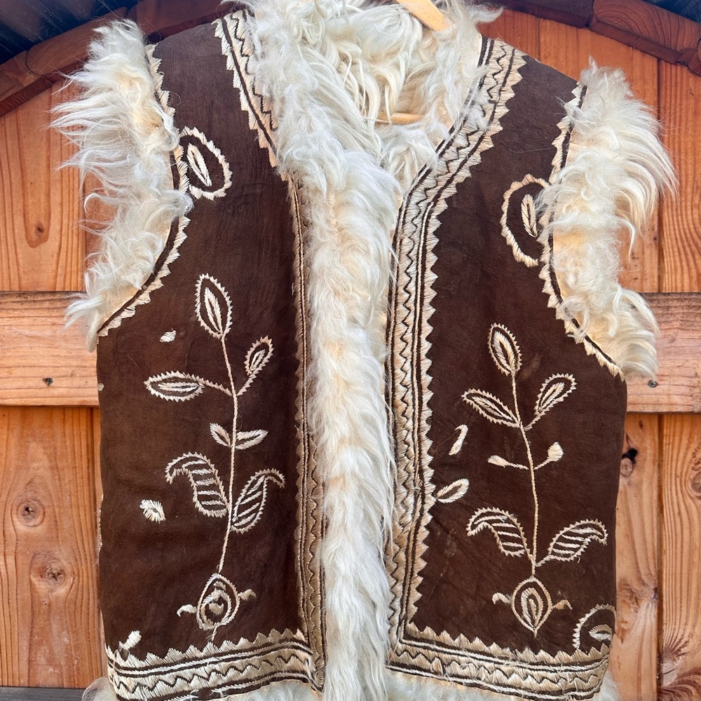 Vintage Sheepskin Vest
